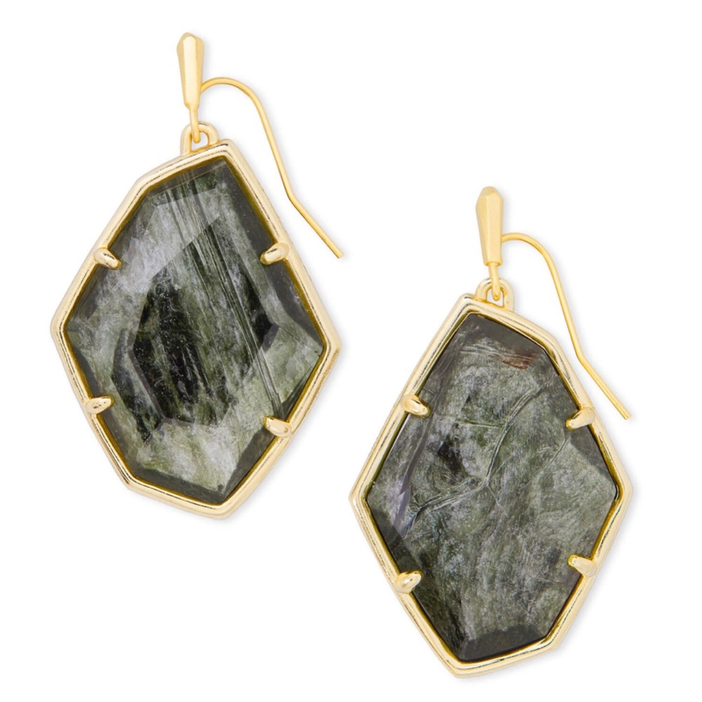 Kendra ScottDunn Gold Drop Earrings in Sag…